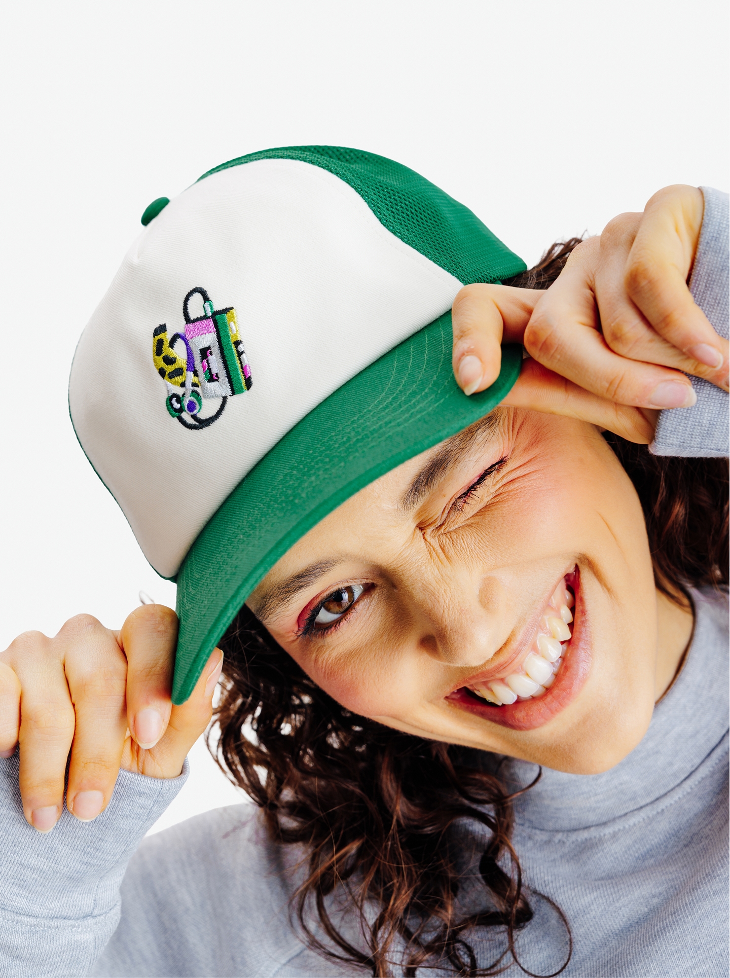 Gorra - Blanca y verde