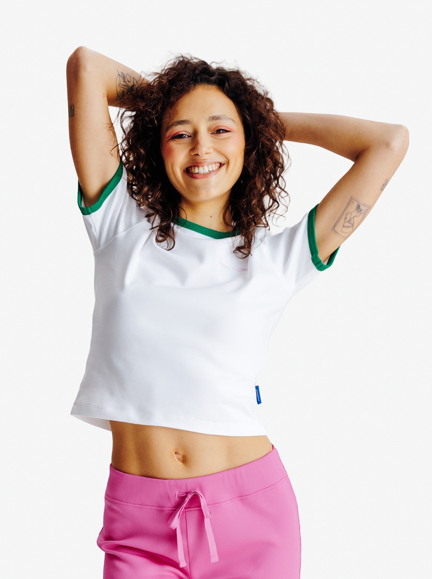 Camiseta crop - Blanca