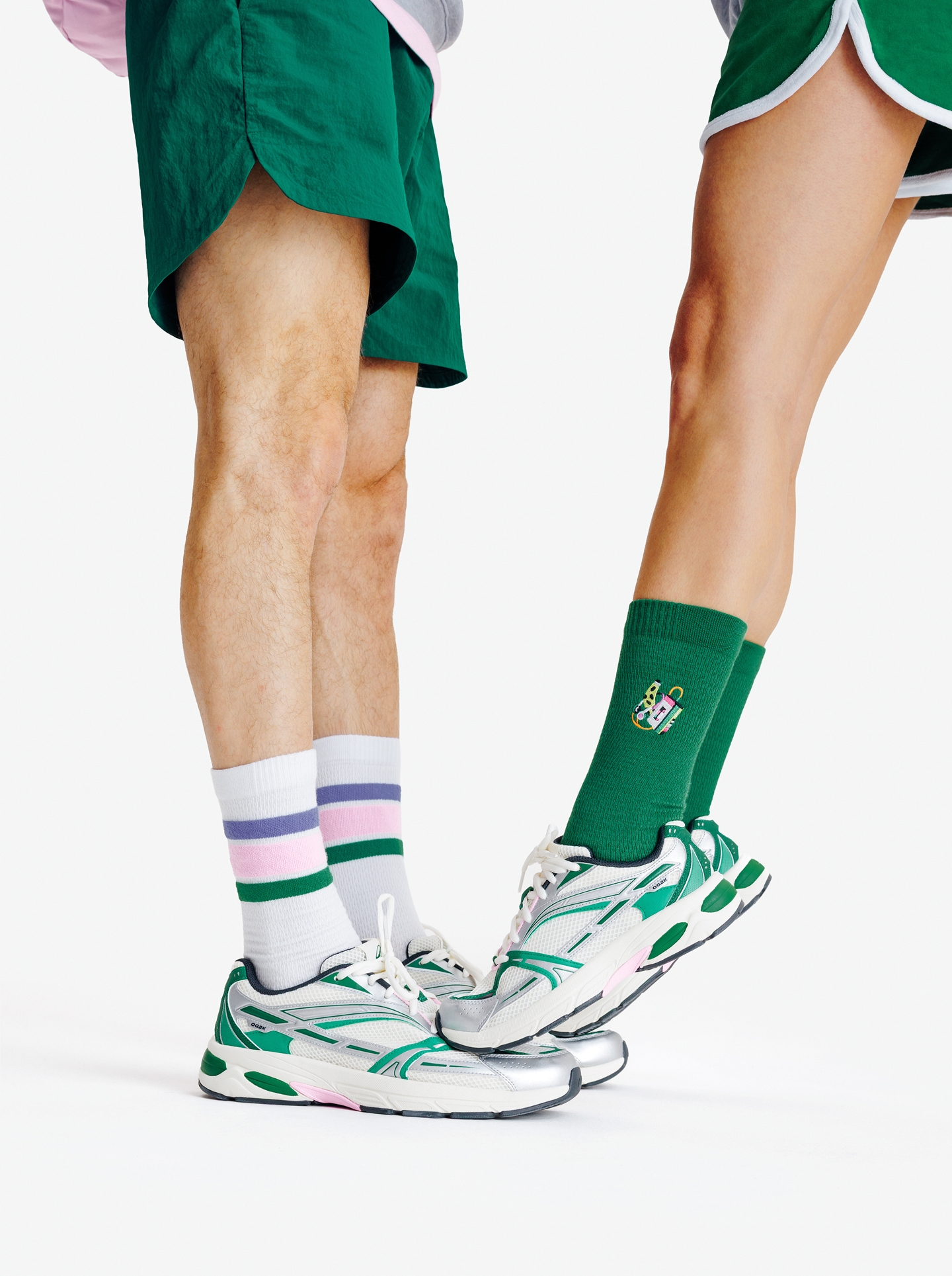 Calcetines - Blancos y verdes