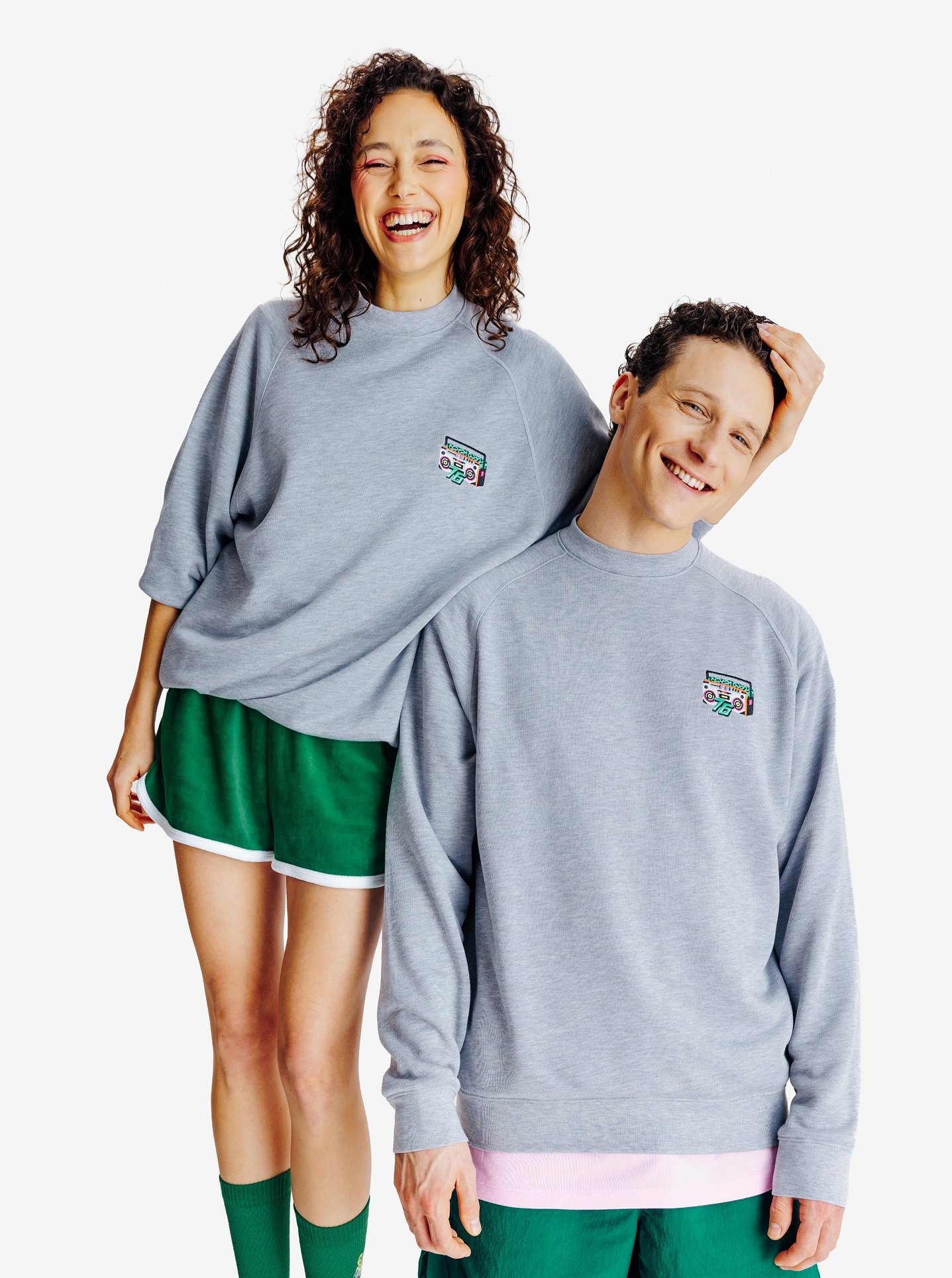 Felpa con estampado - Gris